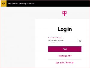 T-Mobile Doesn't Recognize my Customer ID