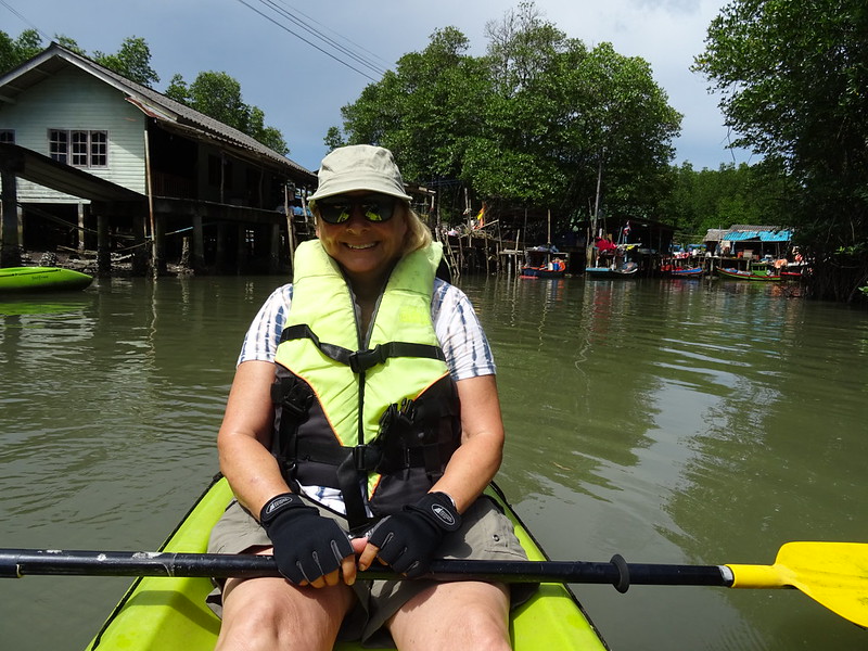 Kayaking on Salakkok Bay in Thailand